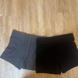 Forever 21 Charcoal and Black shorts